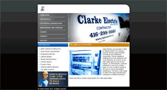 Desktop Screenshot of clarkeelectric.ca
